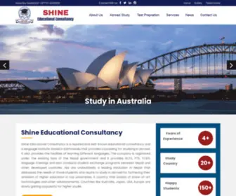 Shineedu.com.np(Shine Education Consultancy Shine Education Consultancy) Screenshot