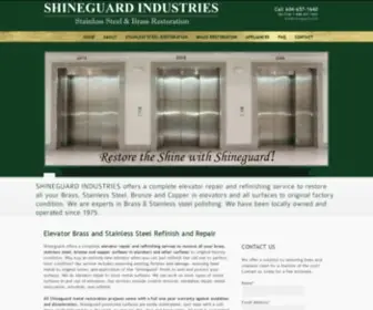 Shineguard.com(Stainless Steel & Brass Metal Restoration) Screenshot