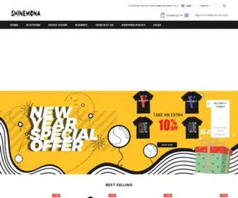 Shinemona.com(Shinemona Online Shop) Screenshot