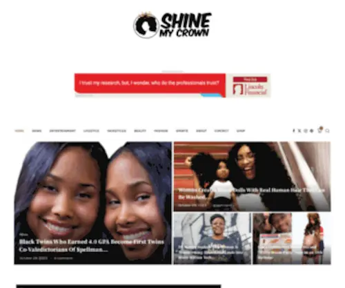 Shinemycrown.com(Shine My Crown) Screenshot