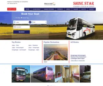 Shinestarcoach.com(Shine Star Luxury Coach and Cargo Pvt) Screenshot