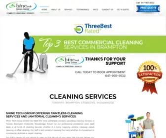 Shinetechgroup.com(Cleaning Services Toronto Serving Etobicoke Woodbridge Brampton) Screenshot