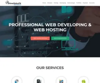 Shinewebs.pk(Professional Web Hosting & Web Developing at cheapest rate in Pakistan) Screenshot