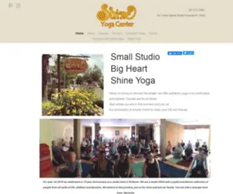 Shineyogaperkasie.com(Shine Yoga Center) Screenshot