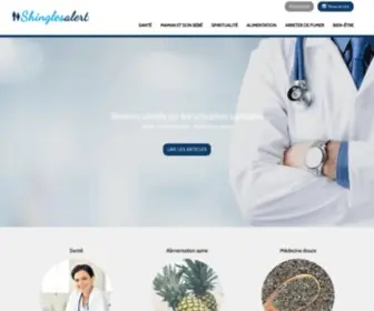 Shinglesalert.com(Découvrez notre blog sur le thème de la santé) Screenshot