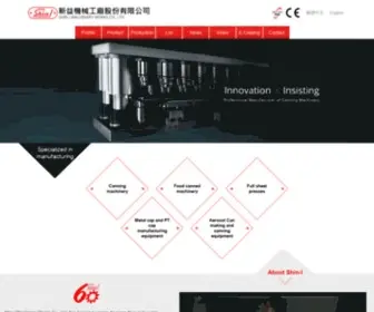 Shinican.com(Can Making Machinery) Screenshot