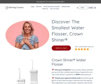 Shiningcrowns.co(Shining Crowns Water Flosser) Screenshot