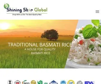 ShiningstarGlobal.com(Basmati rice) Screenshot