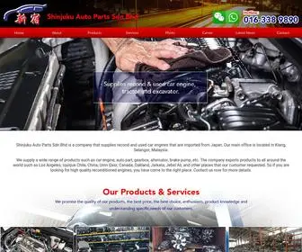 Shinjuku.com.my(Shinjuku Auto Parts Sdn Bhd) Screenshot