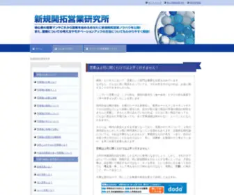 Shinki-Kaitaku21.com(新規開拓) Screenshot