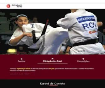 Shinkyokushin.com.br(Shinkyokushin Karate Brasil) Screenshot