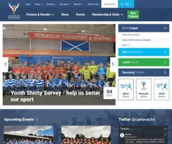 Shinty.com(The Camanachd Association) Screenshot