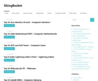 Shinybasket.com(Great tables for life and work) Screenshot