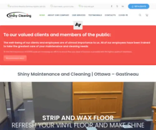 Shinycleaning.ca(Shiny Maintenance and Cleaning) Screenshot