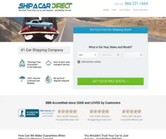 Shipacardirect.com(America's #1 Car Shipping Company) Screenshot