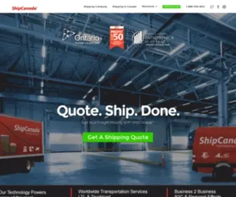 Shipcanada.ca(Shipping Company in Canada) Screenshot