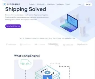 Shipengine.com(Ecommerce Shipping Platform) Screenshot