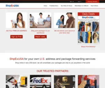 Shipexusa.com(Free US Address) Screenshot