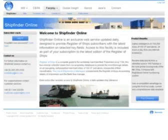 Shipfinder.org(IHS Fairplay) Screenshot
