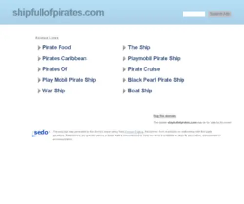 Shipfullofpirates.com(Ship Full o' Pirates) Screenshot