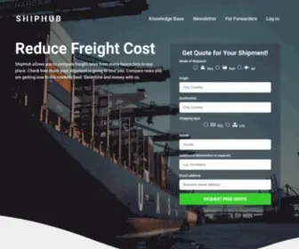 Shiphub.co(Online Marketplace for International Freight) Screenshot