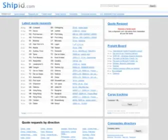 Shipid.com(Shipping quote requests) Screenshot
