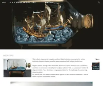 Shipinbottles.com(S & G SHIPS IN BOTTLES) Screenshot
