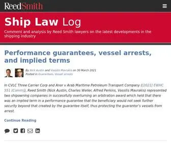 Shiplawlog.com(Ship Law Log) Screenshot