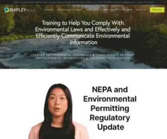 Shipleygroup.com(Training to Help You Comply With Environmental Laws) Screenshot