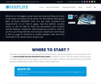 Shiplife.org(Work on board cruise ships and yachts) Screenshot