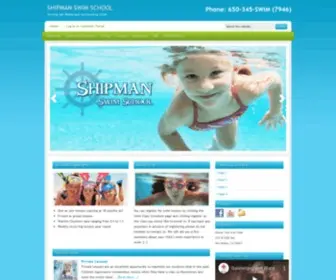 Shipmanswimschool.com(Serving San Mateo and surrounding cities) Screenshot