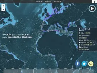 Shipmap.org(Visualisation of Global Cargo Ships) Screenshot
