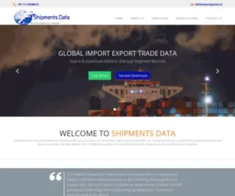 Shipmentsdata.com(Import Export data) Screenshot