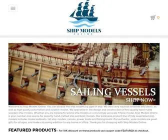 Shipmodelsonline.com(Wooden Ship Models and Accessories) Screenshot