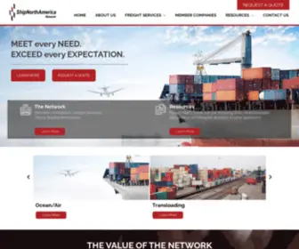 Shipnorthamerica.com(Ship North America) Screenshot