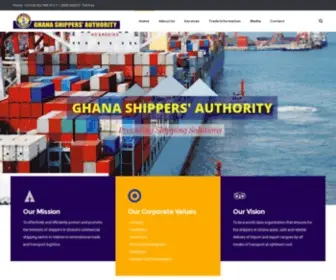 Shippers.org.gh(Ghana Shippers Authority) Screenshot