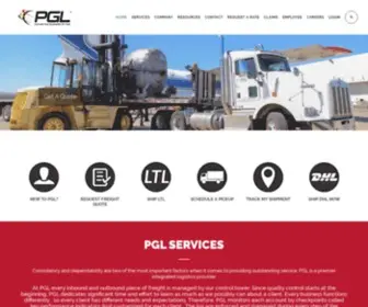 Shippgl.com(PGL is a premier integrated logistics provider) Screenshot