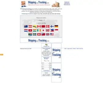 Shippingandtracking.com(Compare shipping rates) Screenshot