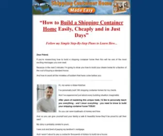 Shippingcontainerhomemadeeasy.com(Shipping Container Home Made Easy) Screenshot