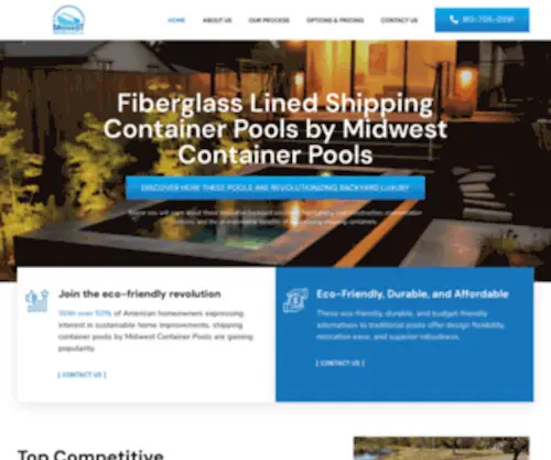 Shippingcontainerpools.store(Shipping Container Pools) Screenshot