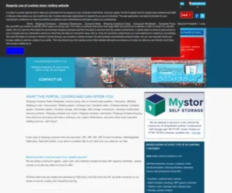 Shippingcontainersweb.com(Shipping Containers Web) Screenshot