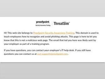 Shippingupdate.net(Proofpoint Security Awareness Training) Screenshot