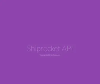 Shiprocket.co(Shiprocket API) Screenshot