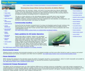 Shipsbusiness.com(Oceangoing Cargo Ships Various Operation & Safety Matters) Screenshot