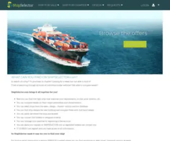 Shipselector.com(Brings it all together) Screenshot