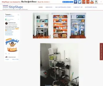 Shipshape.com(Organizing Services for Home) Screenshot
