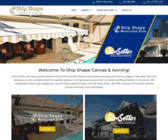 Shipshapemarinecanvas.com(Ship Shape Awning and Canvas) Screenshot