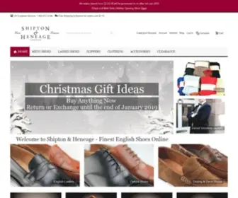 Shipton.com(Shipton & Heneage Finest Formal and Casual Footwear from UK) Screenshot