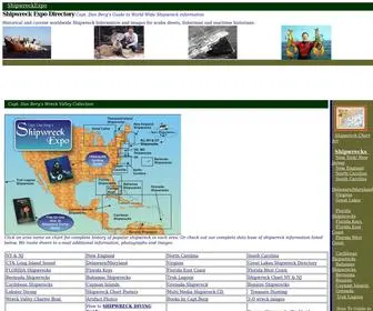 Shipwreckexpo.com(Dan Berg's Guide to World Wide Shipwreck information) Screenshot