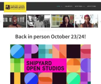 Shipyardartists.com(Hunters Point Shipyard Artists) Screenshot